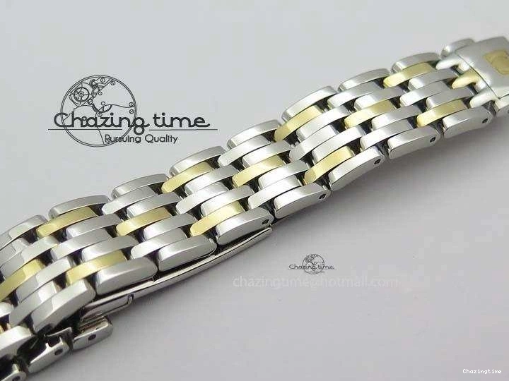0111 De Ville 27mm SS YG Ladies MK 1:1 Best Edition White MOP Dial On SS Bracelet Ronda Quartz Sophisticated 8192